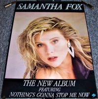 SAMANTHA FOX STUNNING RARE UK RECORD COMPANY PROMO POSTER SELF TITLED ALBUM 1987