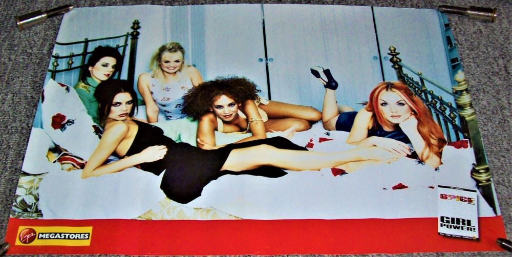 SPICE GIRLS ABSOLUTELY STUNNING & RARE U.K. PROMO POSTER 'GIRL POWER' BOOK 