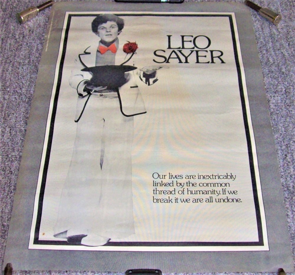 LEO SAYER PROMO-PERSONALITY POSTER 'LONG TALL GLASSES (I CAN DANCE)' SINGLE