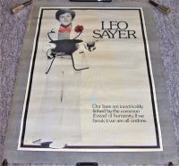 LEO SAYER PROMO-PERSONALITY POSTER 'LONG TALL GLASSES (I CAN DANCE)' SINGLE 1974