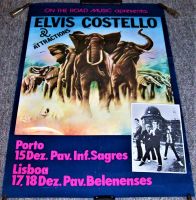 ELVIS COSTELLO CONCERTS POSTER PORTO LISBON PORTUGAL DEC 15th, 17th & 18th 1979