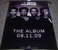 JLS REALLY SUPERB U.K. RECORD COMPANY PROMO POSTER SELF TITLED DEBUT ALBUM 2009