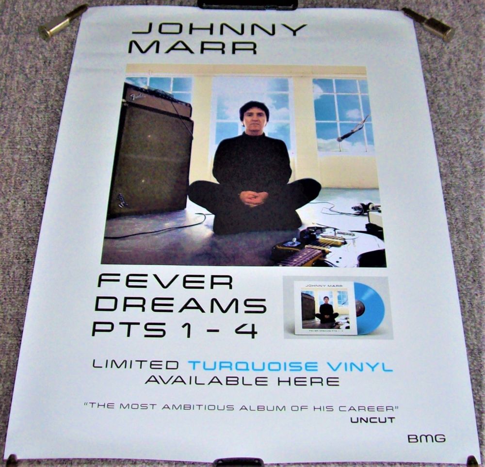 THE SMITHS JOHNNY MARR UK REC COM PROMO POSTER 'FEVER DREAMS Pts 1-4' ALBUM