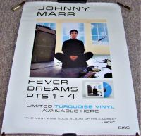 THE SMITHS JOHNNY MARR UK REC COM PROMO POSTER 'FEVER DREAMS Pts 1-4' ALBUM 2022