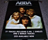 ABBA SUPER UK RECORD COMPANY PROMO POSTER 'THE DEFINITIVE COLLECTION' ALBUM 2001