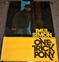 PAUL SIMON SUPERB U.S. RECORD COMPANY PROMO POSTER 'ONE TRICK PONY' ALBUM 1980