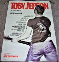 TOBY JEPSON WAYWARD SONS GUN FABULOUS AND RARE U.K. TOUR POSTER FROM JULY 2002