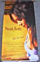 NORAH JONES U.K. REC COM PROMO VINYL POSTER BANNER 'FEELS LIKE HOME' ALBUM 2004