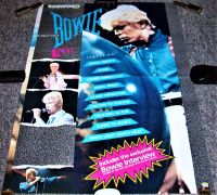 DAVID BOWIE U.K. RECORD COMPANY PROMO POSTER LIVE VIDEO "DAVID BOWIE LIVE" 1984