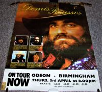 DEMIS ROUSSOS STUNNING CONCERT POSTER THURSDAY 3rd APRIL 1975 BIRMINGHAM ODEON UK