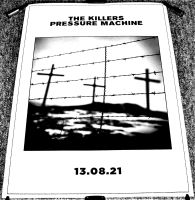 THE KILLERS SUPERB UK RECORD COMPANY PROMO POSTER 'PRESSURE MACHINE' ALBUM 2021