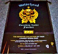 MOTORHEAD UK RECORD COMPANY PROMO POSTER 'EVERYTHING LOUDER FOREVER' ALBUM 2021