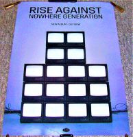 RISE AGAINST U.K. RECORD COMPANY PROMO POSTER 'NOWHERE GENERATION' ALBUM 2021