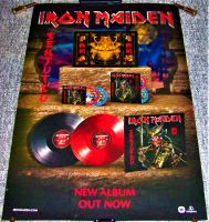 IRON MAIDEN STUNNING U.K. RECORD COMPANY PROMO POSTER 'SENJUTSU' ALBUM FROM 2021