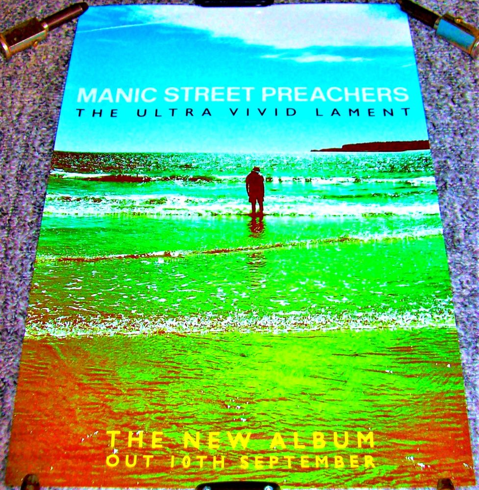 MANIC STREET PREACHERS U.K. PROMO POSTER FOR 'THE ULTRA VIVID LAMENT' ALBUM