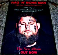 RAG 'N' BONE MAN U.K. RECORD COMPANY PROMO POSTER 'LIFE BY MISADVENTURE' 2021