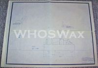 THE ROLLING STONES CHIPMONCK STAGE CONSTRUCTION BLUEPRINT FOR FAR EAST TOUR 1973