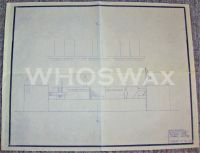 THE ROLLING STONES CHIPMONCK STAGE CONSTRUCTION BLUEPRINT FOR FAR EAST TOUR 1973