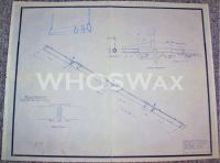 THE ROLLING STONES CHIPMONCK STAGE CONSTRUCTION BLUEPRINT FOR FAR EAST TOUR 1973