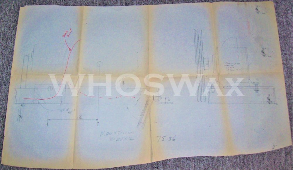 THE ROLLING STONES CHIPMONCK STAGE CONSTRUCTION BLUEPRINT FOR FAR EAST TOUR