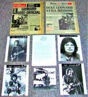 MAN DEKE LEONARD U.K. RECORD COMPANY PROMO PRESS RELEASE \KAMIKAZE\ ALBUM 1974