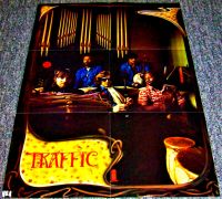 TRAFFIC SUPERB RARE UK RECORD COMPANY PROMO POSTER 'ON THE ROAD' LIVE ALBUM 1973