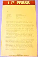 MAN UK PROMO PRESS RELEASE 'BE GOOD TO YOURSELF AT LEAST ONCE A DAY' ALBUM 1972