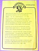 THE CREATION SUPERB U.K. RECORD COMPANY PROMO PRESS RELEASE '66 - 67' ALBUM 1973