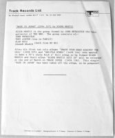 THE WHO JOHN ENTWISTLE UK TRACK PROMO PRESS RELEASE 'MADE IN JAPAN' SINGLE 1973