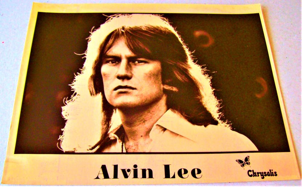 TEN YEARS AFTER ALVIN LEE SUPERB RARE U.K. RECORD COMPANY PROMO PHOTOGRAPH 