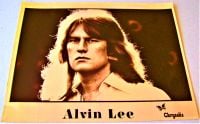 TEN YEARS AFTER ALVIN LEE SUPERB RARE U.K. RECORD COMPANY PROMO PHOTOGRAPH 1975