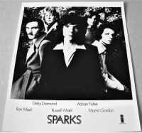 SPARKS ABSOLUTELY STUNNING RARE U.K. RECORD COMPANY PROMO PHOTOGRAPH FROM 1974