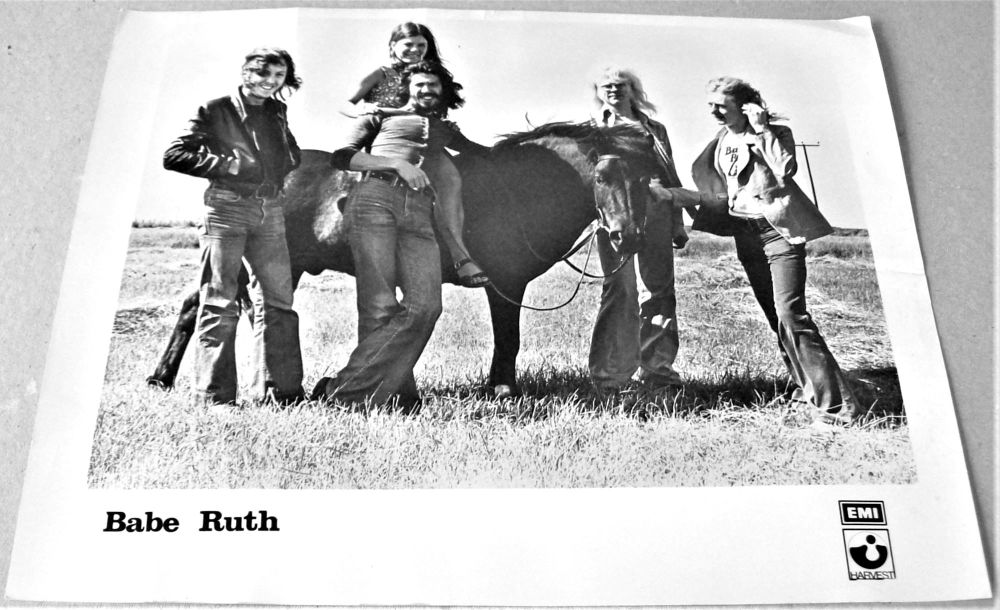 BABE RUTH ABSOLUTELY STUNNING AND RARE U.K. RECORD COMPANY PROMO PHOTOGRAPH