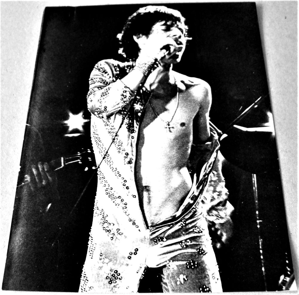 THE ROLLING STONES MICK JAGGER STUNNING UK RECORD COMPANY PROMO PHOTOGRAPH 