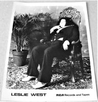 LESLIE WEST ABSOLUTELY STUNNING RARE U.K. RECORD COMPANY PROMO PHOTOGRAPH 1975