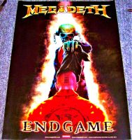 MEGADETH STUNNING & RARE U.K. RECORD COMPANY PROMO POSTER 'ENDGAME' ALBUM 2009