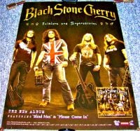 BLACK STONE CHERRY SUPERB UK PROMO POSTER 'FOLKLORE AND SUPERSTITION' ALBUM 2008