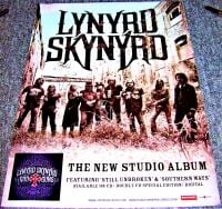 LYNYRD SKYNYRD STUNNING U.K. RECORD COMPANY PROMO POSTER 'GOD & GUNS' ALBUM 2009