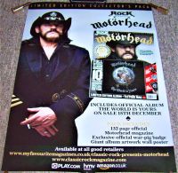 MOTORHEAD LEMMY REALLY FABULOUS U.K. CLASSIC ROCK MAGAZINE PROMO POSTER 2010