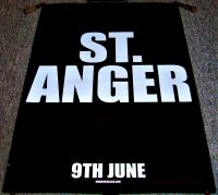METALLICA REALLY SUPERB U.K. RECORD COMPANY PROMO POSTER 'ST. ANGER' ALBUM 2003
