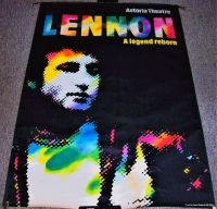 THE BEATLES STUNNING RARE U.K. SUBWAY PROMO POSTER 'LENNON' ASTORIA THEATRE 1985