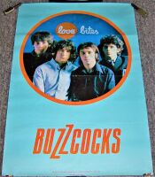 BUZZCOCKS STUNNING RARE U.K. RECORD COMPANY PROMO POSTER 'LOVE BITES' ALBUM 1978