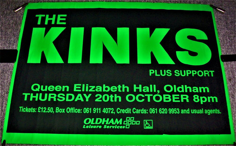 THE KINKS CONCERT POSTER THURSDAY 20th OCTOBER 1994 QUEEN ELIZABETH HALL OL