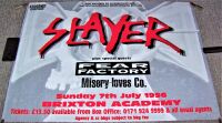 SLAYER REALLY STUNNING RARE CONCERT POSTER SUNDAY 7th JULY 1996 BRIXTON ACADEMY