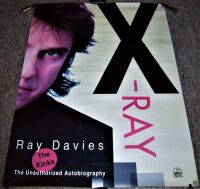 THE KINKS RAY DAVIES REALLY FABULOUS & RARE U.K. PROMO POSTER 'X-RAY' BOOK 1994