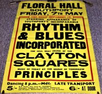 RHYTHM & BLUES INCORPORATED CLAYTON SQUARES CONCERT POSTER FRI 7th MAY 1965 U.K.