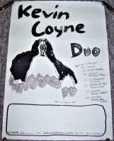 KEVIN COYNE REALLY FABULOUS AND RARE U.K. CONCERT TOUR BLANK POSTER FROM 1992