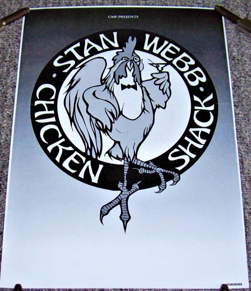 STAN WEBB CHICKEN SHACK ABSOLUTELY STUNNING AND RARE CONCERT BLANK POSTER 1