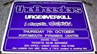 THE BREEDERS LUSCIOUS JACKSON URGE OVERKILL CONCERT POSTER THUR 7th OCT 1993 UK