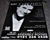 THE KINKS RAY DAVIES CONCERT-EVENT POSTER AUGUST 1994 ASSEMBLY ROOMS EDINBURGH